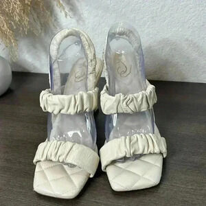 Sam Edelman Womens Marlene Leather Slip On Slingback Sandals Womens Size 10.5